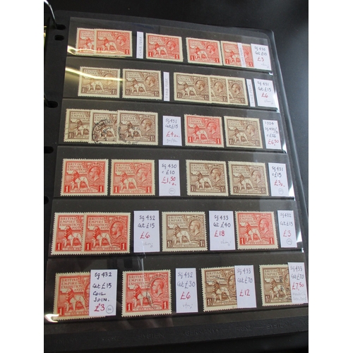 238 - QV-QEII M/U accum  on stockleaves in binder, QV incl range used 1d red-brown incl number 3 in MC pmk... 