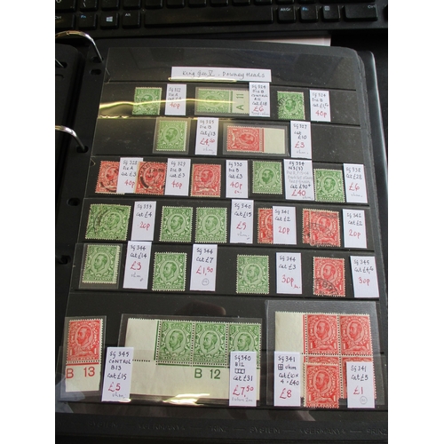 238 - QV-QEII M/U accum  on stockleaves in binder, QV incl range used 1d red-brown incl number 3 in MC pmk... 