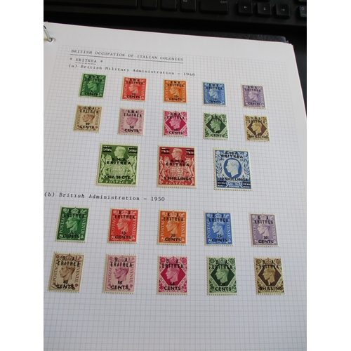 24 - Middle East. Middle-period to c.1960s M/U misc coln in ring binder. Primarily BC and French Cols, in... 