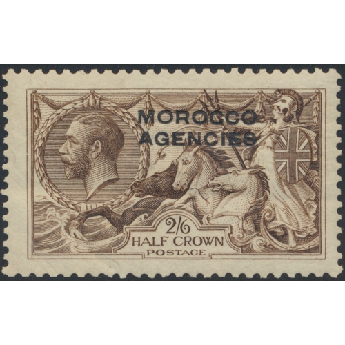 31A - GB and Morocco Agencies QV-QEII M/U coln in 3 albums, incl GB 1840 1d black (x2) 4 and 3 margin exam... 