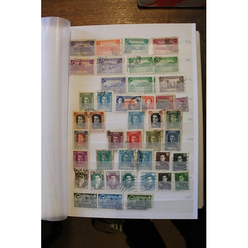 98 - An early to modern period mint and used world coln in approx 21 vols incl Iran, Arab States, Iraq, Y... 