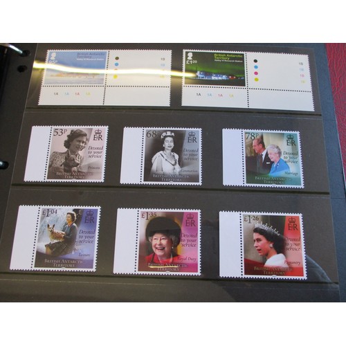 128 - British Antarctic Territory. 1963-2021 Mint/FU ranges in 1 Lighthouse binder, incl 1963-9 set M, 197... 