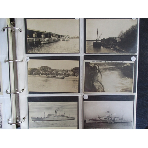 100 - Shipping. Coln. of naval shipping incl. on board views and views from ships. RP and ptd. incl. HMS E... 