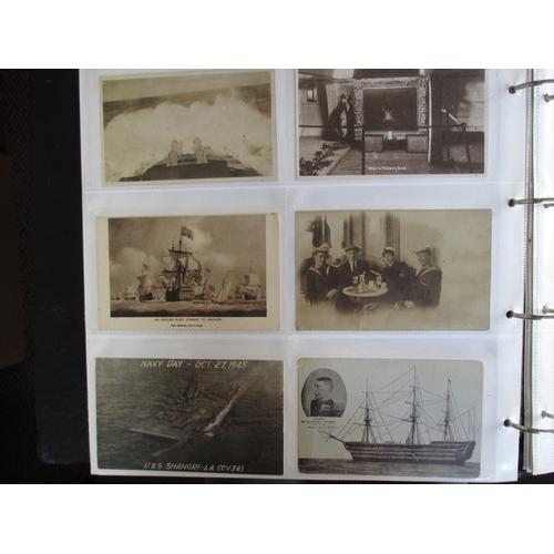 100 - Shipping. Coln. of naval shipping incl. on board views and views from ships. RP and ptd. incl. HMS E... 