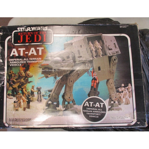 115 - Star Wars. Collection by Kenner, Hasbro etc including boxed Boba Fett Spaceship, Scout Walker Vehicl... 