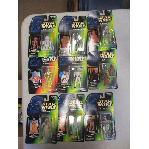 116 - Star Wars. Collection of figures, mainly Hasbro and Kenner including Episode I (8) with Darth Maul, ... 