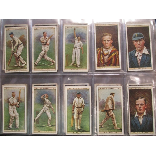 13 - Collection in 2 albums plus 8 stock books with complete sets including Ogdens Boy Scouts, Cricket 19... 