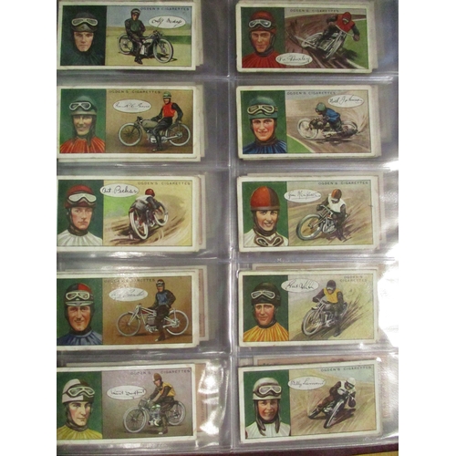 13 - Collection in 2 albums plus 8 stock books with complete sets including Ogdens Boy Scouts, Cricket 19... 