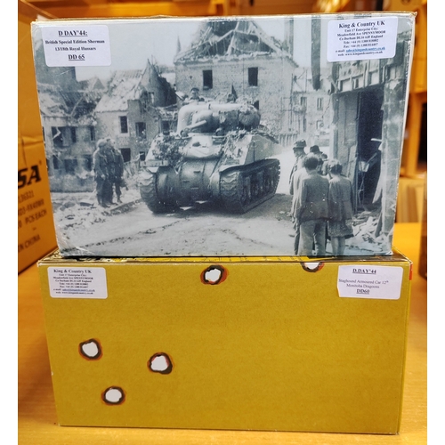 150 - King & Country. Pair of D-Day Vehicles generally excellent/mint in good plus/very good boxes No.DD60... 