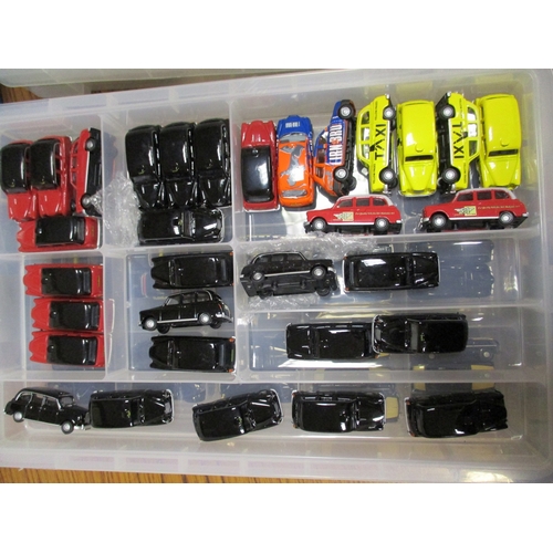 162 - Unboxed collection with Classix and Oxford Die Cast including tractors, Hearses, horse trailers, Lim... 