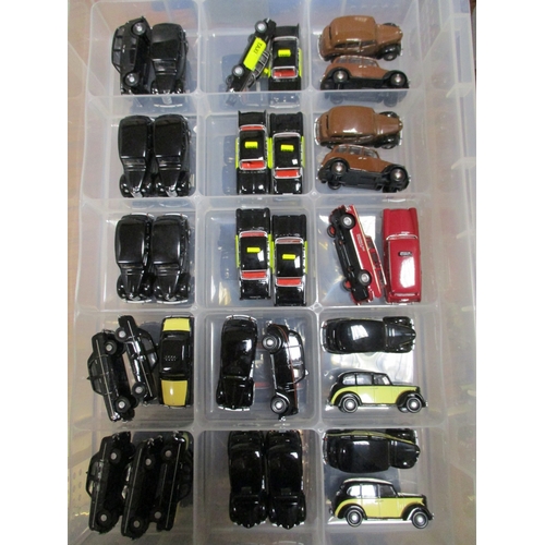 162 - Unboxed collection with Classix and Oxford Die Cast including tractors, Hearses, horse trailers, Lim... 