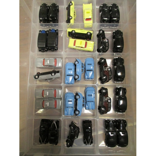 162 - Unboxed collection with Classix and Oxford Die Cast including tractors, Hearses, horse trailers, Lim... 