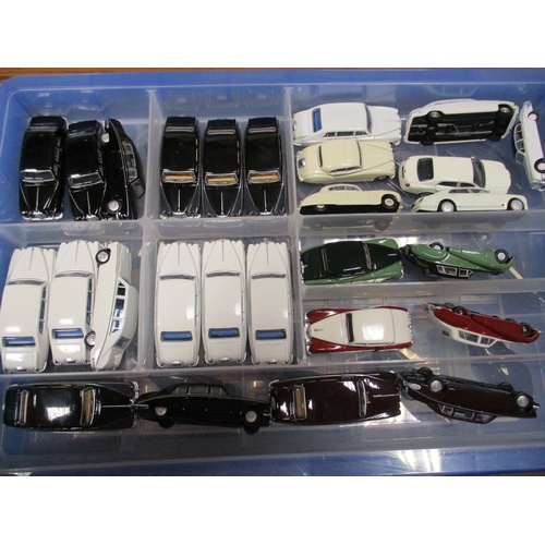 162 - Unboxed collection with Classix and Oxford Die Cast including tractors, Hearses, horse trailers, Lim... 