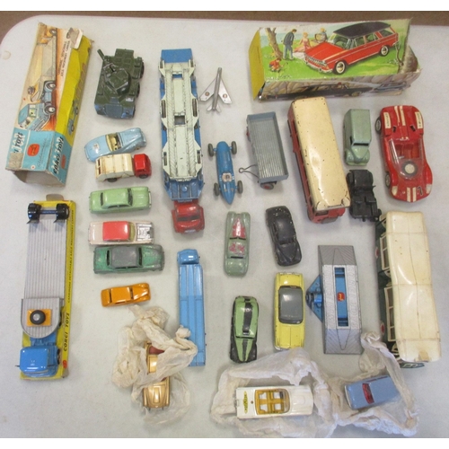 166 - Accumulation of various unboxed die cast vehicles, generally good to very good plus, includes ranges... 