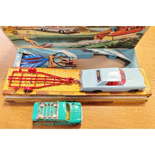 221 - Corgi. The Riviera gift set No.GS31 generally very good/excellent in fair box (missing boat) plus un... 