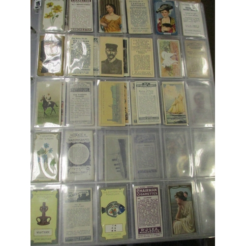 2A - Collection in album of useful odds including Lea Miniatures, Old Pottery and Porcelain, Morris Golf ... 