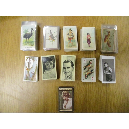 33 - Loose collection of complete sets including British American Tobacco Angling, Cinema Artistes, Cinem... 