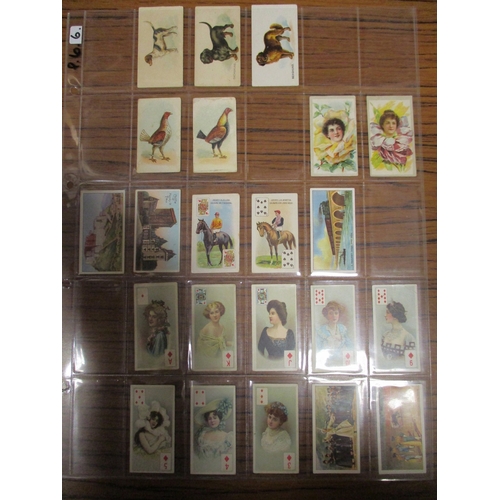 34 - Collection of odds in plastic sleeves including ranges from Allen & Ginter Celebrated American India... 