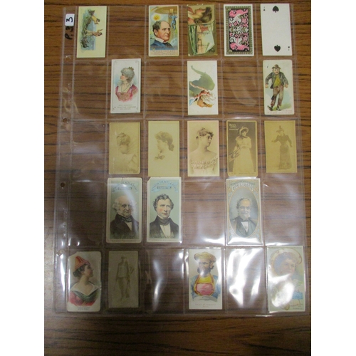 34 - Collection of odds in plastic sleeves including ranges from Allen & Ginter Celebrated American India... 