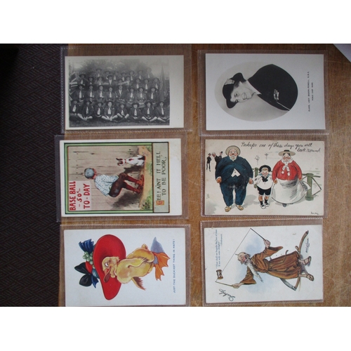 45 - Misc. coln. of subject cards. Animals incl. range of artist drawn cats, general art cards, later avi... 