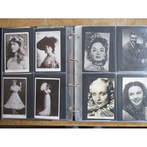 63 - Misc. coln. in 2 modern albums. Film star and actress range, some signed.  Molle Regine Flory, Carol... 