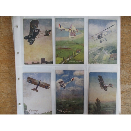 80 - Aviation. coln on loose sheets. Salmon pub. artist drawn A.F. Bannister, Tuck pub. 'In the Air', Val... 