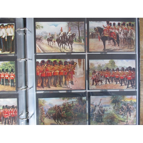 91 - Military art coln. in large modern album. Artists Edgar Holloway (set of 6), Harry Payne incl.' Mili... 