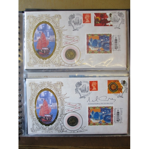 309 - 1960s-2000 GB and Channel Islands FDCs and commem covers coln in 14 vols, incl large range of Benham... 