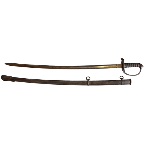 114 - Cornwall Rifles 1827 rifles Pattern sword, pipe back blade, double edged for last 9 inches, 60% orna... 