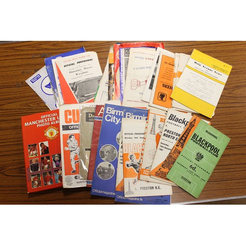 105 - Misc. Collectables. With football memorabilia incl. programmes mostly late 1950s-1970s, tickets, Typ... 