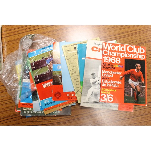 105 - Misc. Collectables. With football memorabilia incl. programmes mostly late 1950s-1970s, tickets, Typ... 