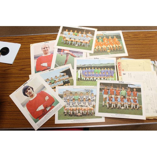 105 - Misc. Collectables. With football memorabilia incl. programmes mostly late 1950s-1970s, tickets, Typ... 