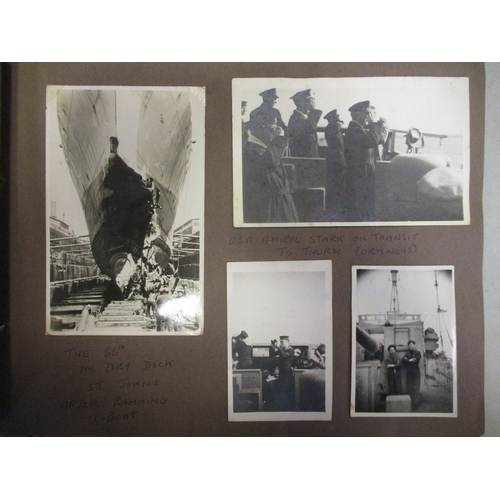 164 - Mixed range of mostly militaria including a WW2 photo album of a sailor who served on HMS Oribi whic... 