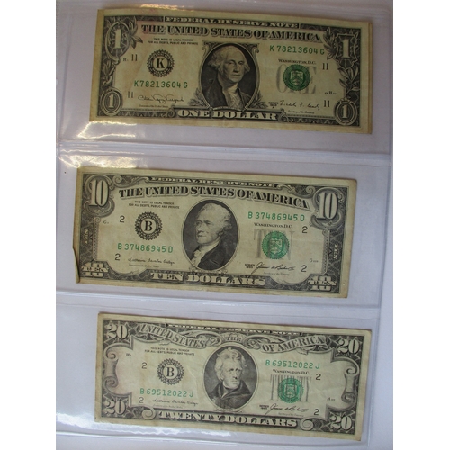 267 - World collection generally fine to very fine with USA 1985 $10 and $20, Spain 1996 5,000p (2), Switz... 