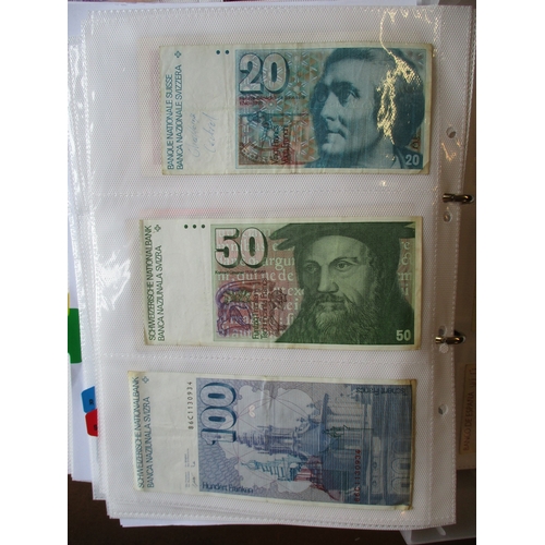 267 - World collection generally fine to very fine with USA 1985 $10 and $20, Spain 1996 5,000p (2), Switz... 