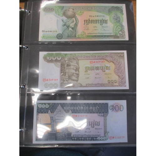 278 - Collection of largely Africa, Asia and Caribbean banknotes in 3 albums, majority 20th century, gener... 