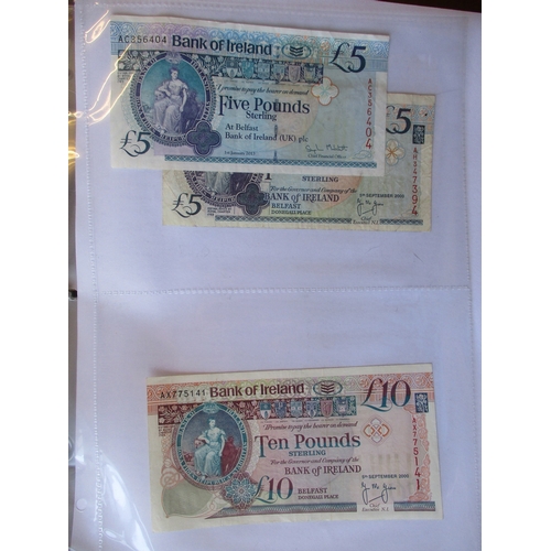 280 - World collection in album with GB £1 Warren-Fisher 1923 A1/83 first series fair, £5 Peppiatt 1944 fi... 