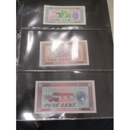 286 - Collection of largely Asia, Eastern Europe and USSR/Russia banknotes in 4 albums, generally very fin... 