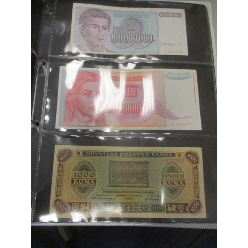 286 - Collection of largely Asia, Eastern Europe and USSR/Russia banknotes in 4 albums, generally very fin... 