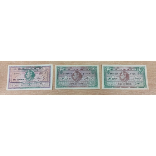 293 - Collection generally fair/fine with Cypress 1940 29th May shilling (2), 1941 30th August two shillin... 