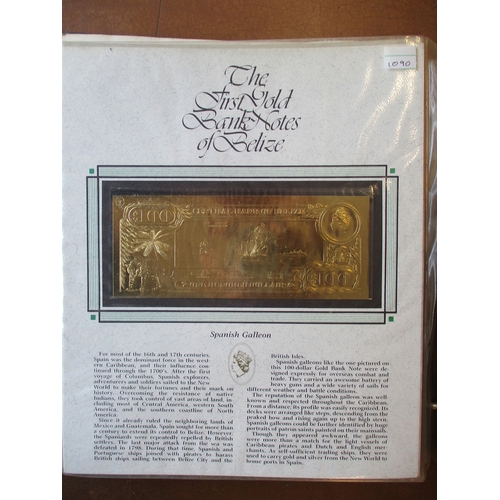 311 - Belize. 1984 gold foil set of 36 in presentation album. (Krause CS1) (V)