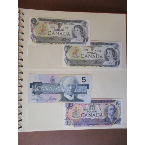 313 - Canada. Collection generally uncirculated with 1935 $1 English extremely fine, 1954 Beattie/ Coyne $... 