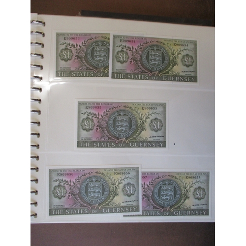 327 - Guernsey. Collection in album generally uncirculated with 6d 1943 very fine, 10/- 1966 (2 consecutiv... 