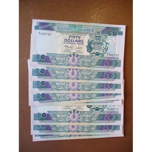 375 - Samoa. Uncirculated collection with 1990 Golden Jubilee 2 Tala (10), 2002-2006 Minister of Finance 5... 