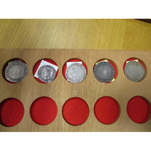 480 - Range of hammered shillings with Elizabeth I mintmark tun, James I mintmark rose, lis, Charles I min... 