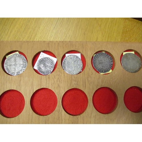 480 - Range of hammered shillings with Elizabeth I mintmark tun, James I mintmark rose, lis, Charles I min... 