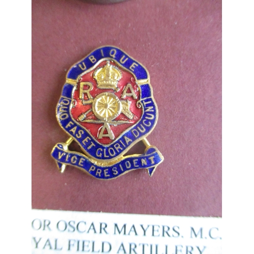 49 - WW1 Military Cross un-named as issued, 1914-15 Star to 697 Sjt O. Mayers R.F.A., BWM and Victory Med... 