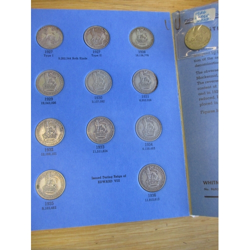 494 - QV-QEII florin to farthing collection in 13 Whitman folders (1 is empty) with shillings 1902-67 (120... 