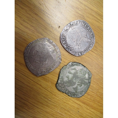 503 - Range of Charles 1 1625-49 half crowns with Tower under The King mint mark Portcullis and under Parl... 