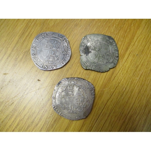 503 - Range of Charles 1 1625-49 half crowns with Tower under The King mint mark Portcullis and under Parl... 